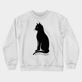 Minimalist Black Cat Personality Crewneck Sweatshirt